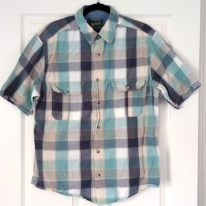 Woolrich Men's Short Sleeve Plaid Shirt  Size: M